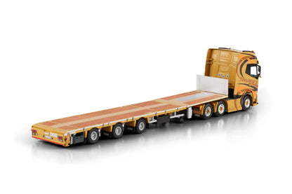 Thuries; DAF XG+ 6X2 TWIN STEER FLATBED MEGA TRAILER - 3 AXLE