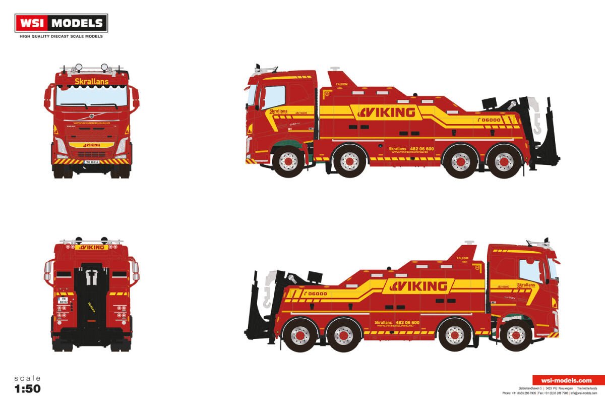 Viking Trondheim; VOLVO FH4 SLEEPER CAB FALKOM 8X4 - Celt Models