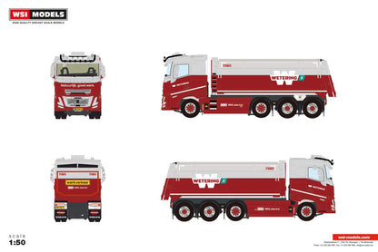 Wetering; VOLVO FH AERO SLEEPER CAB ELECTRIC TIPPER TRUCK 8X4 - Celt Models