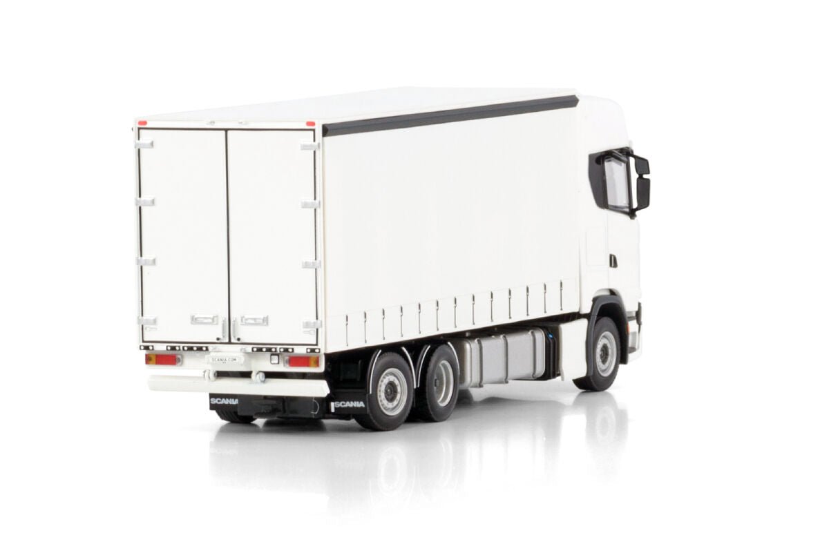 White Line; SCANIA S HIGHLINE CS20H RIGED CURTAINSIDE TRUCK 6X2 TAG AXLE - Celt Models